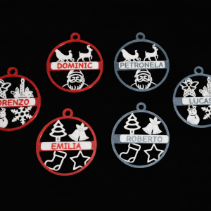 Set 6 globuri simple personalizate