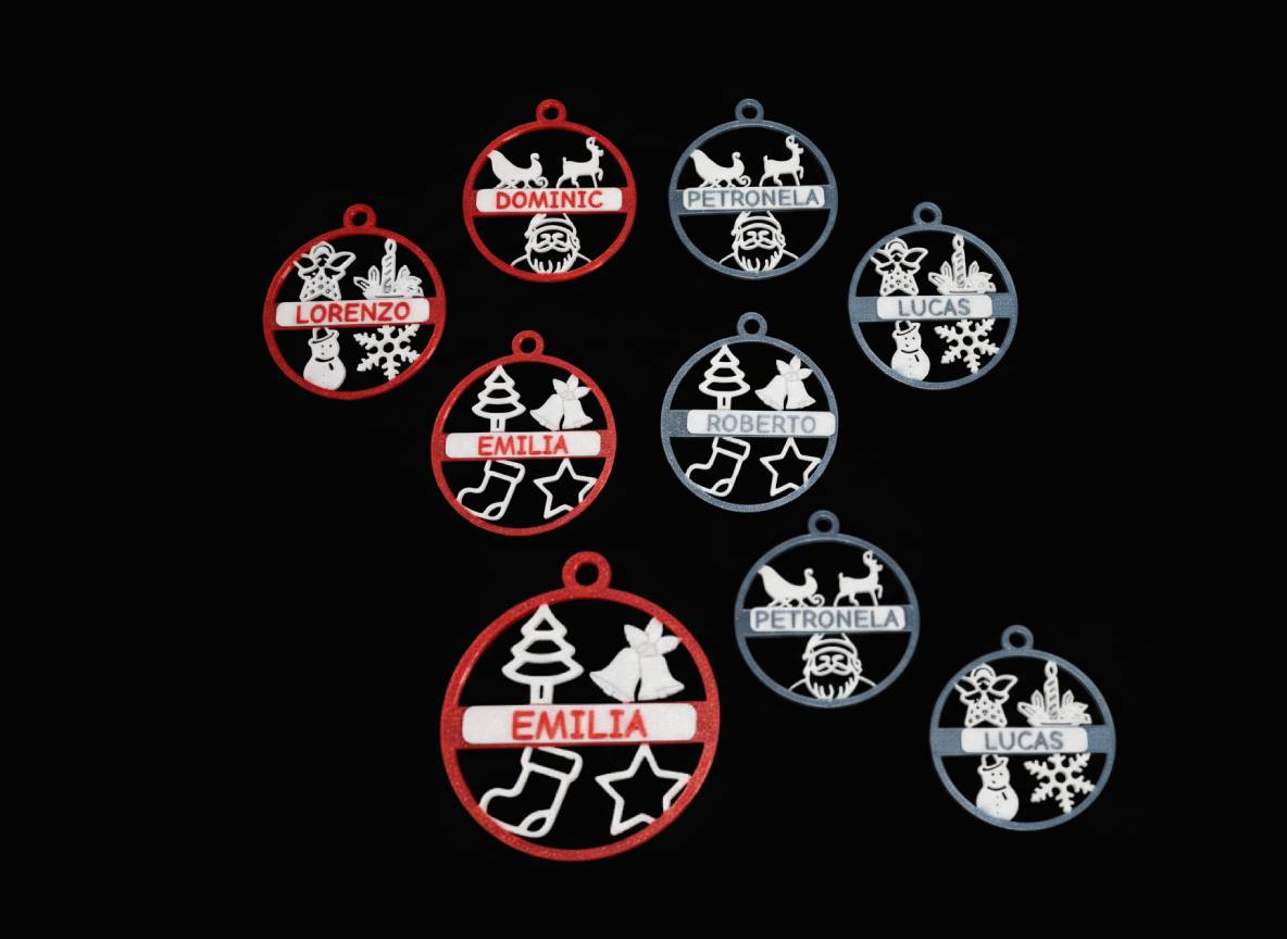 Set 9 globuri simple personalizate