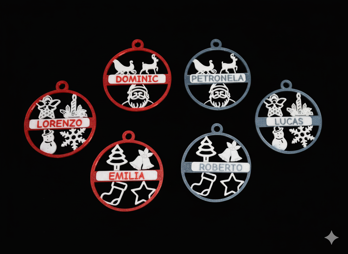 Set 6 globuri simple personalizate