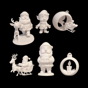 Set 6 figurine pentru pictat