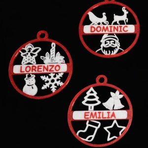 Set 3 globuri simple personalizate