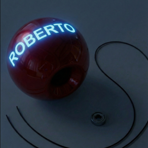 TAMA personalizata cu Numele tau Glow in the dark !!! ,,Rosu"