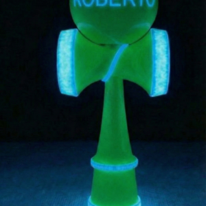 Kendama personalizata cu Numele tau Glow in the dark !!! ,,Verde"