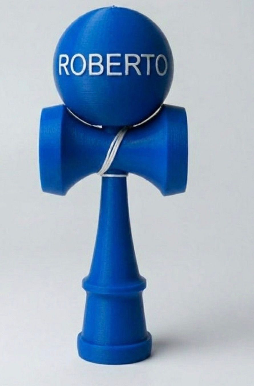 Kendama personalizata cu Numele tau Albastru/ALB