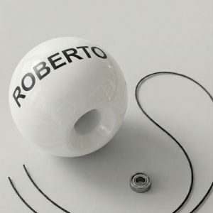 Tama  personalizata + Nume Alb/Negru