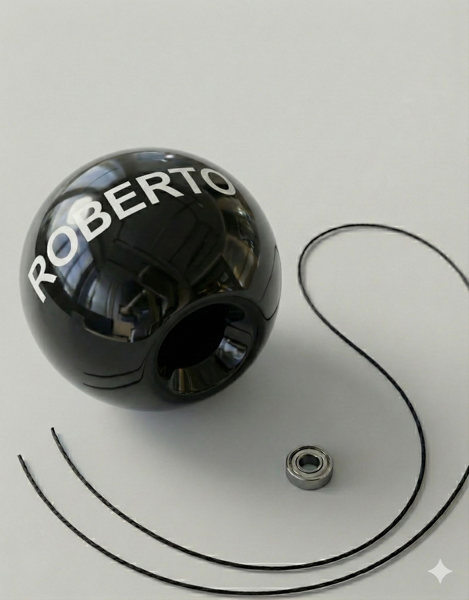 Tama personalizata + Nume Alb/Negru