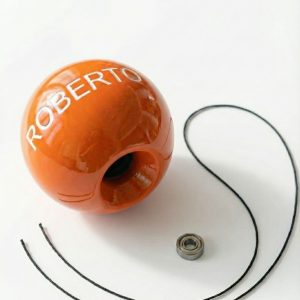 Tama  personalizata + Nume Alb/Portocaliu